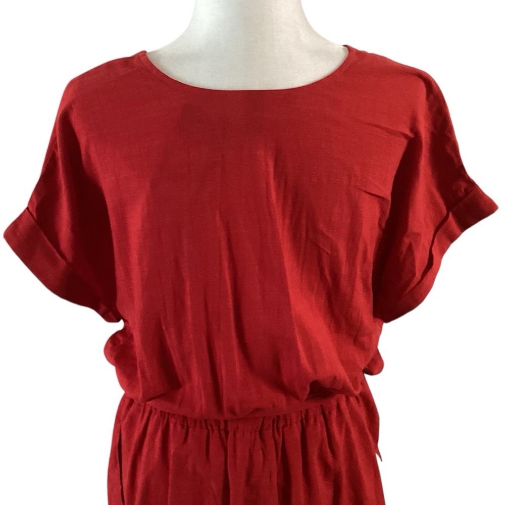 Universal Thread Ripe Red Belted Wrap Dress XL NWT - Picture 7 of 10